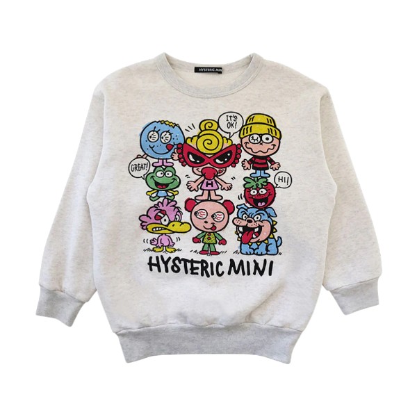 WE'RE A HAPPY FAMILY 裏起毛トレーナー